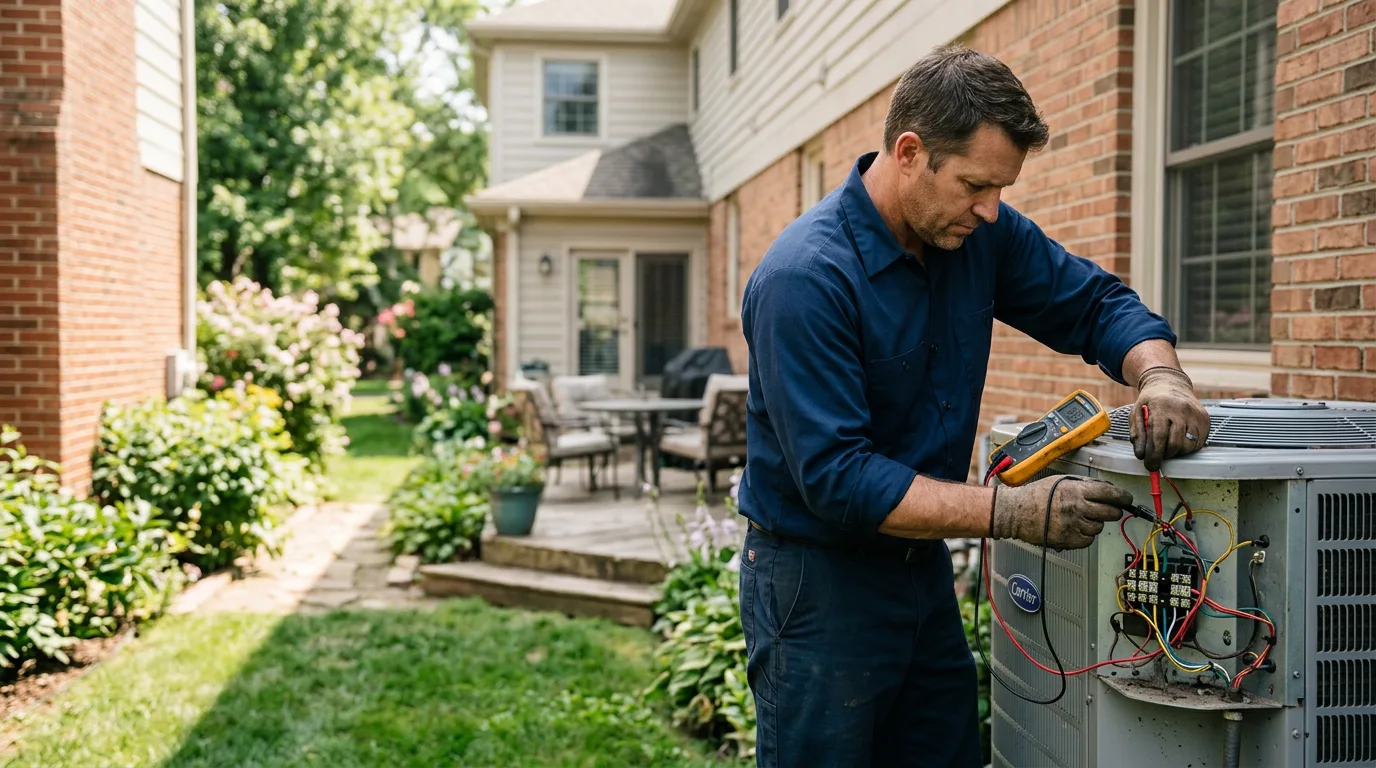 HVAC technician working near Eugene, OR